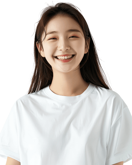 활짝 웃고 있는 환자